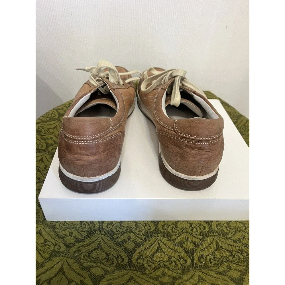 Cole Haan Men's Brown Leather Cushioned Comfort Sneakers Size 10